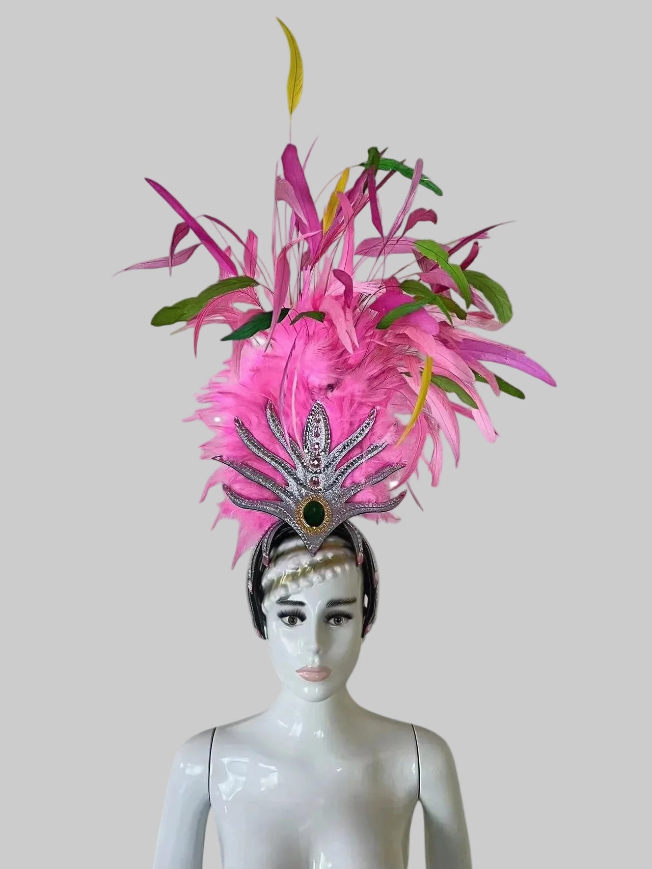 Feather Headdress - Samba Carnival Performance Headpiece