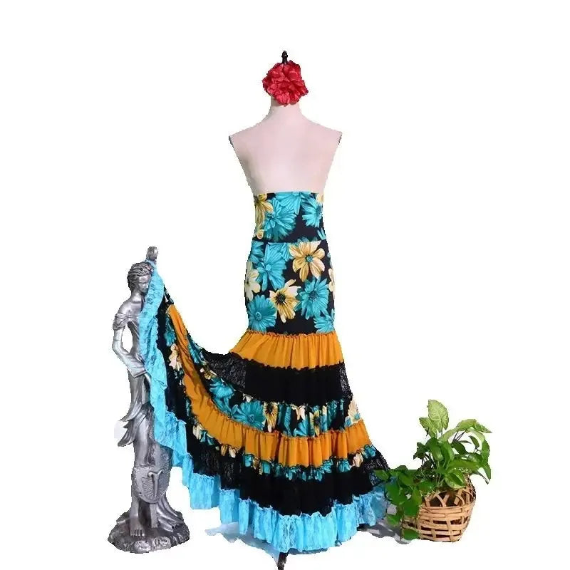 Multi-Tier Flamenco Skirt | Gypsy Ruffle | XXS-6XL