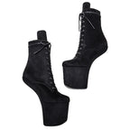 Suede Heelless Platform Ankle Boot – Exotic Stage & Pole Dance