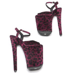23cm Leopard Platform Sandals - Fashion High Heel Dance Shoes