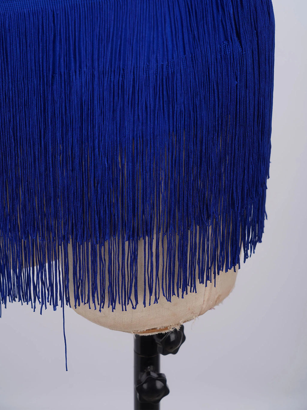 Shiny Latin Tassel Fringe Dress | Halterneck Keyhole Cutout | Samba Tango Performance