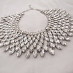 7-Layer Crystal Cascade Necklace - Statement Performance Jewelry