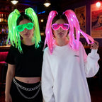 LED Light-Up Braid Pigtail Headband | Rave Festival Hair