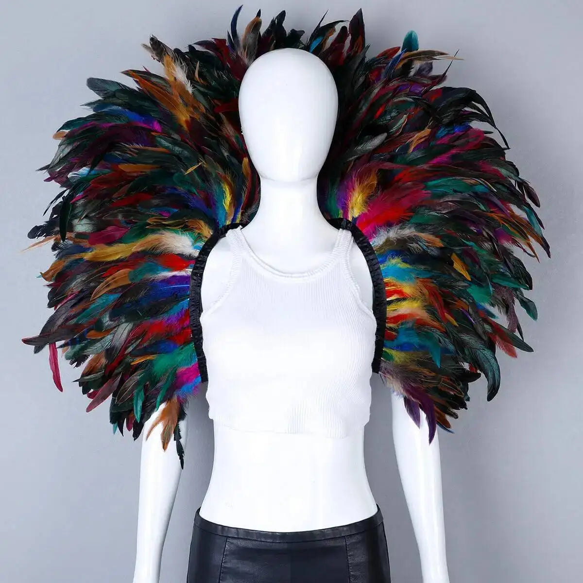 Feather Shoulder Cape | Dramatic Shrug | 13 Colors