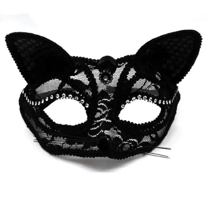 Cat Ear Lace Mask | Half-Face | 12 Styles