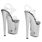 8-Inch Clear Platform Sandals