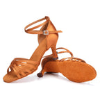 Latin Dance Shoes | Satin | 5.5–7.5 cm