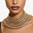 Statement Collar Necklace | Layered Geometric