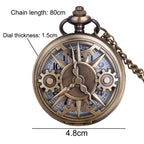 Steampunk Pocket Watch | Bronze Gear Detail