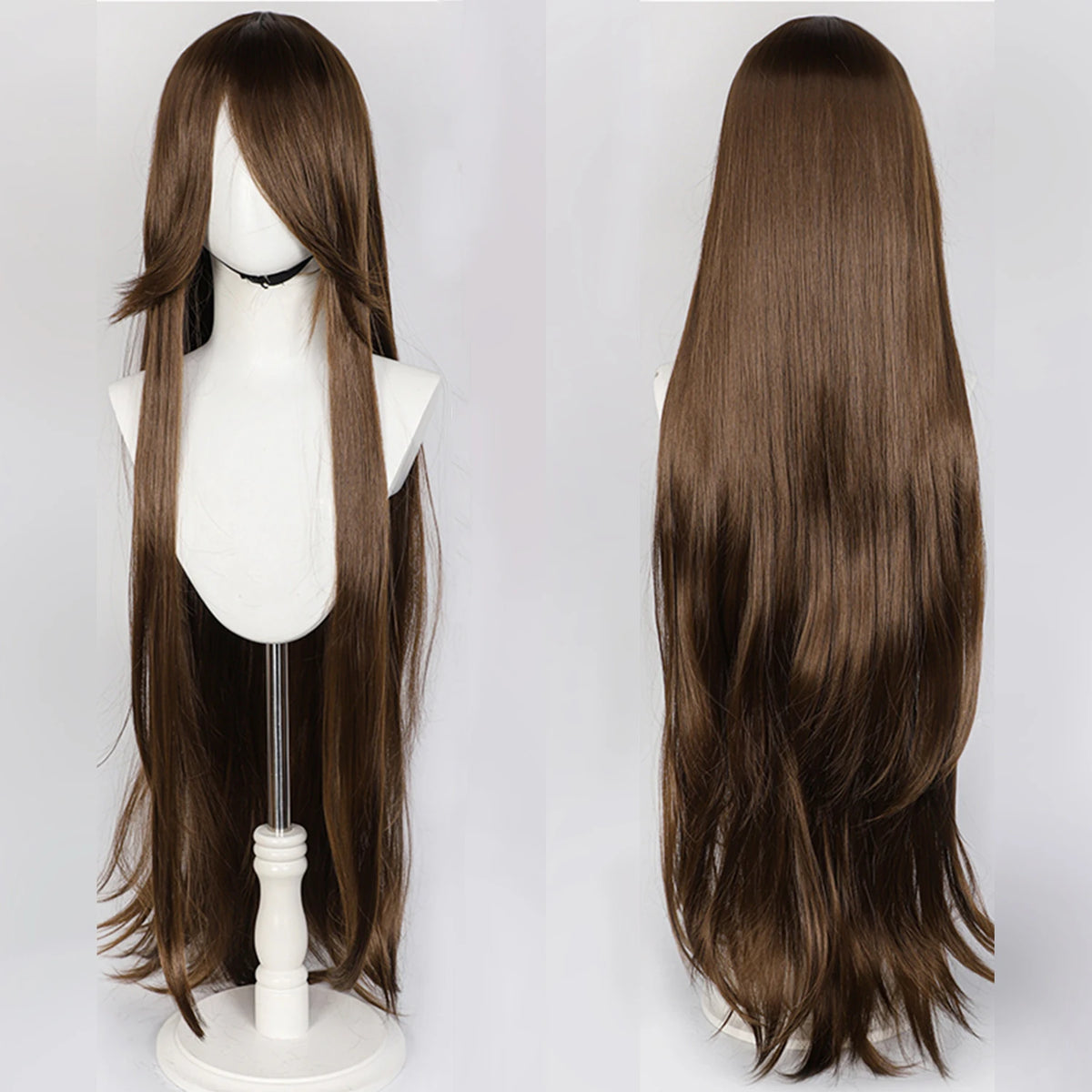 Long Straight Wig | Fringe | 100 cm