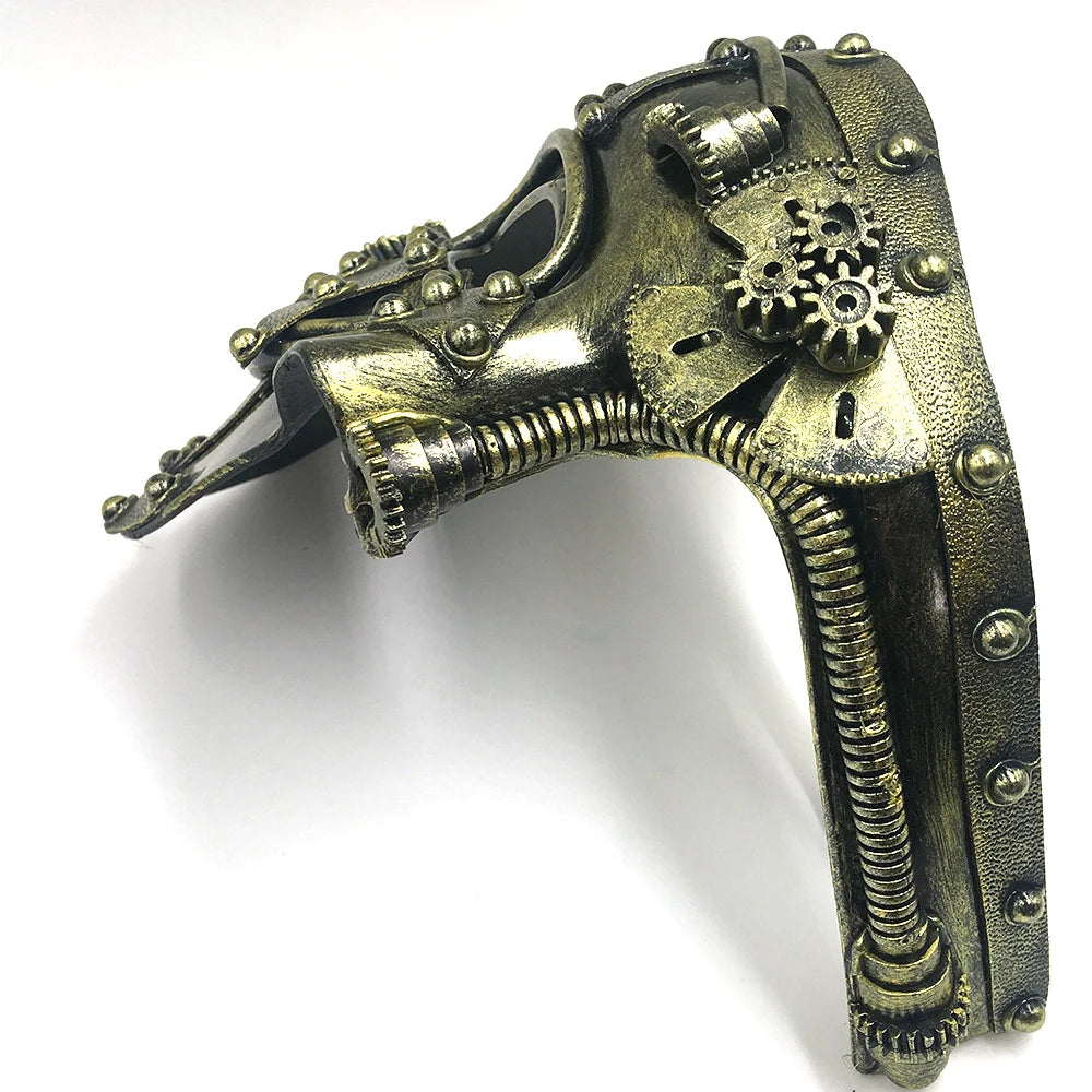 Steampunk Half-Face Mask | Mechanical Detail