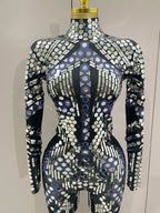 Mirror Sequin Jumpsuit | Full-Length | Stage & Performance