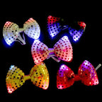 LED Light-Up Sequin Bow Tie | 3 Flash Modes | 10 Colors