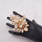 Statement Rhinestone Ring | Oversized Sparkle