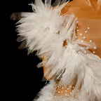 Rhinestone Winged Costume | White Mini Dress