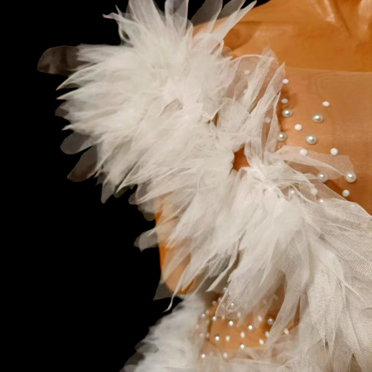 Rhinestone Winged Costume | White Mini Dress