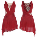 Lyrical Dance Dress | Rhinestones & Lace-Up