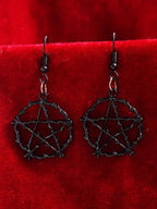 Pentagram Earrings | Thorned Star Drops