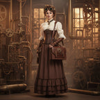 Victorian Ruffle Skirt | Steampunk Gothic | S-XXL