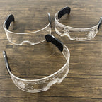 LED Acrylic Visor Glasses | 12-Mode Light-Up Rave Eyewear