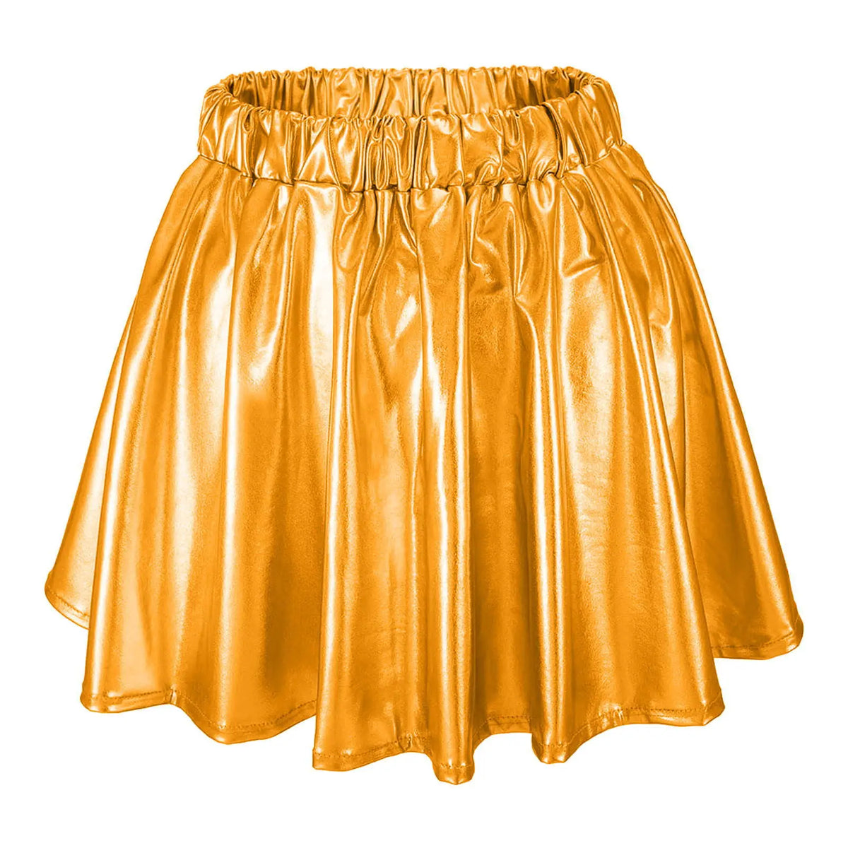 Metallic Swing Stage Skirt | Elastic Waist