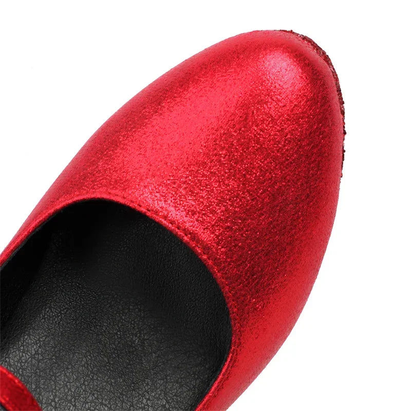Mary Jane Platforms | Glitter | 8.5cm