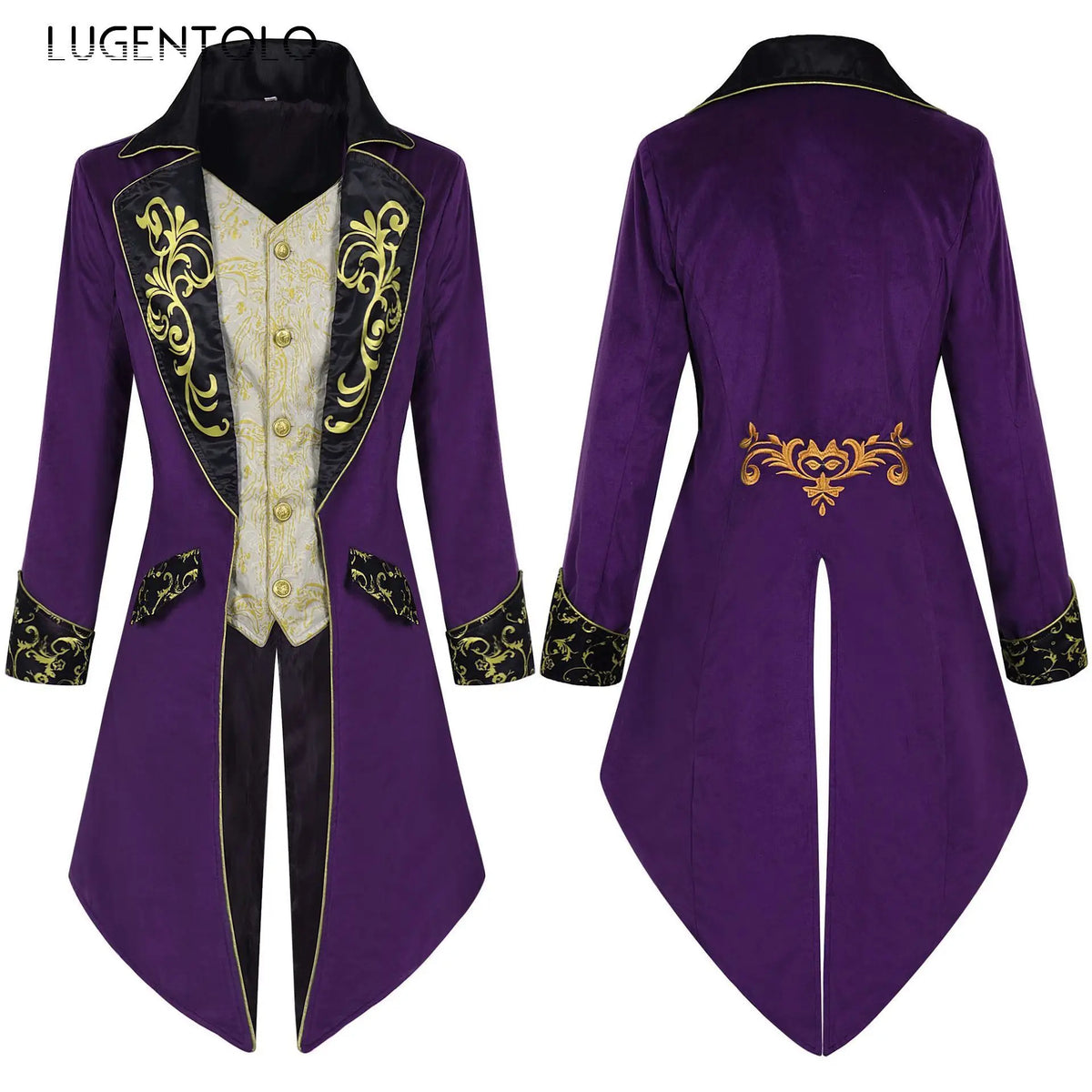 Steampunk Tailcoat | Gold Scrollwork