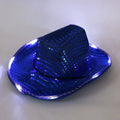 LED Sequin Glow Cowboy Hat | 9 Colors