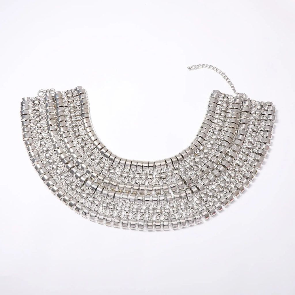 Statement Collar Necklace | Layered Geometric