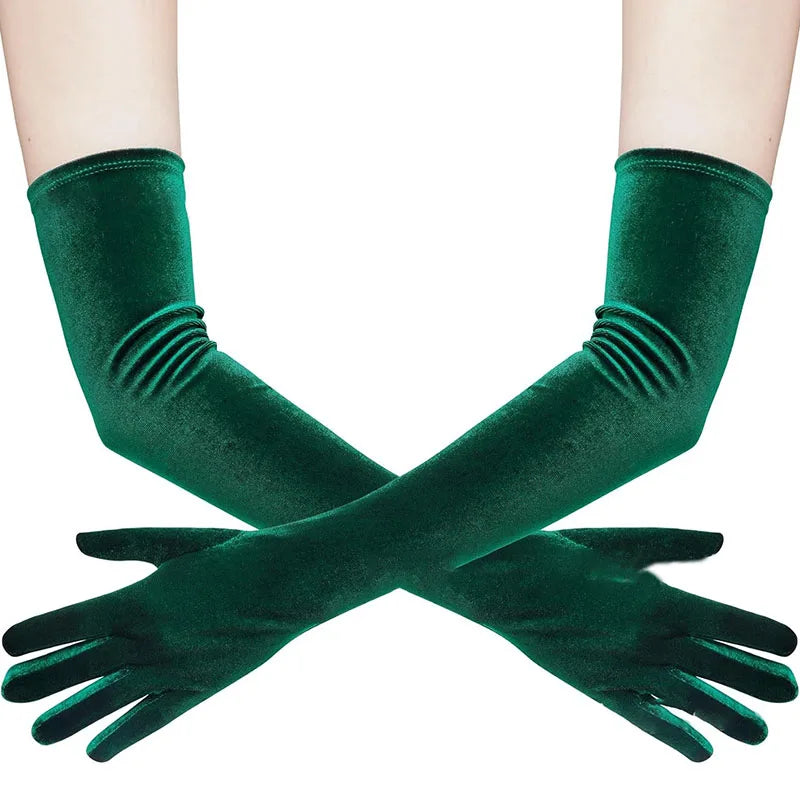 Opera Velvet Gloves | Elbow Length | 7 Colors | One Size