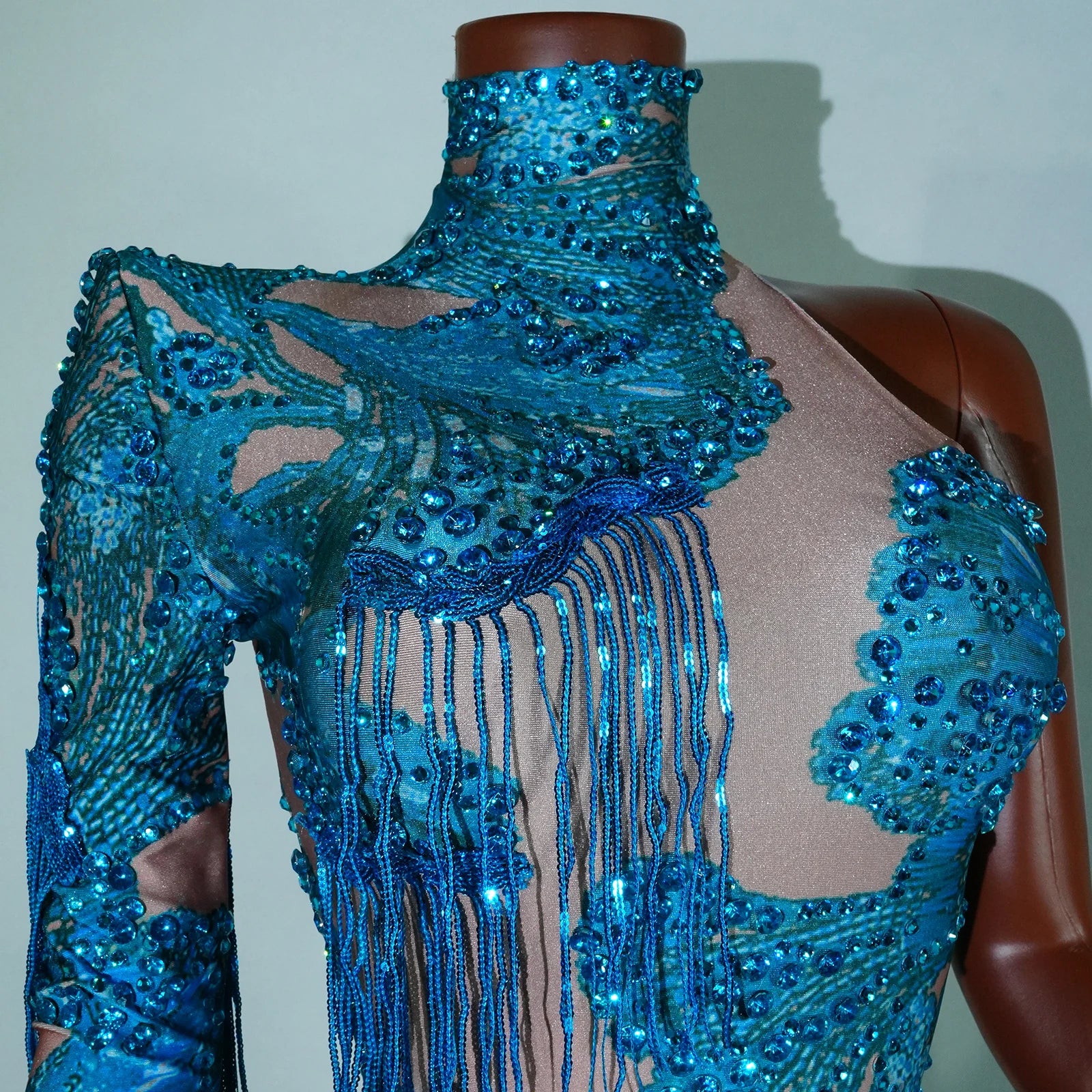 Luxe Rhythm Fringe & Rhinestone Performance Set — Multi‑Color Variants (One Size Fits S–XL)