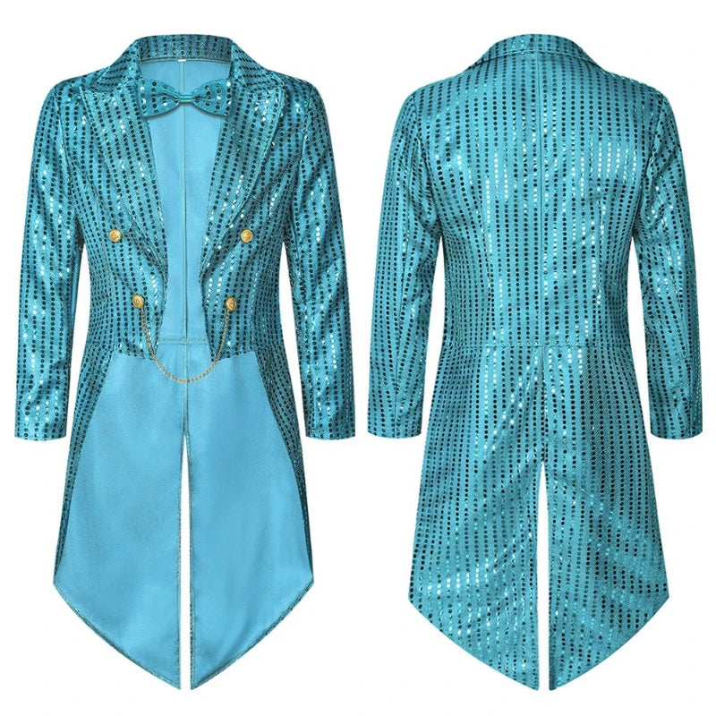 Men's Sequin Tailcoat | Longline Silhouette