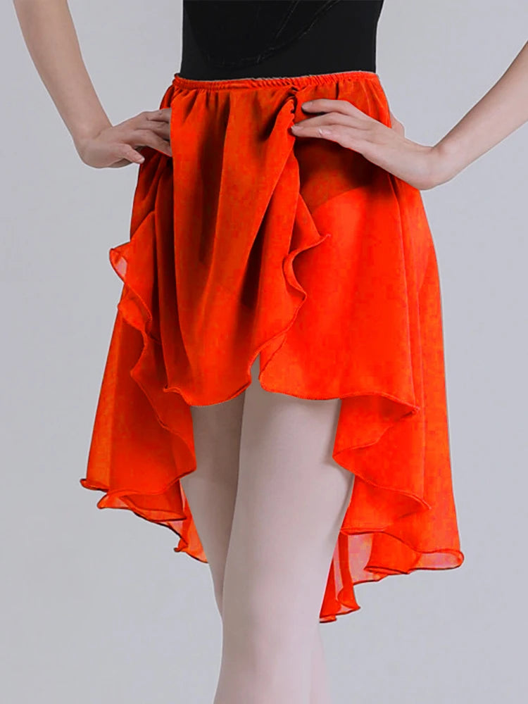 Chiffon Ballet Wrap Skirt | Lace-Up | One Size