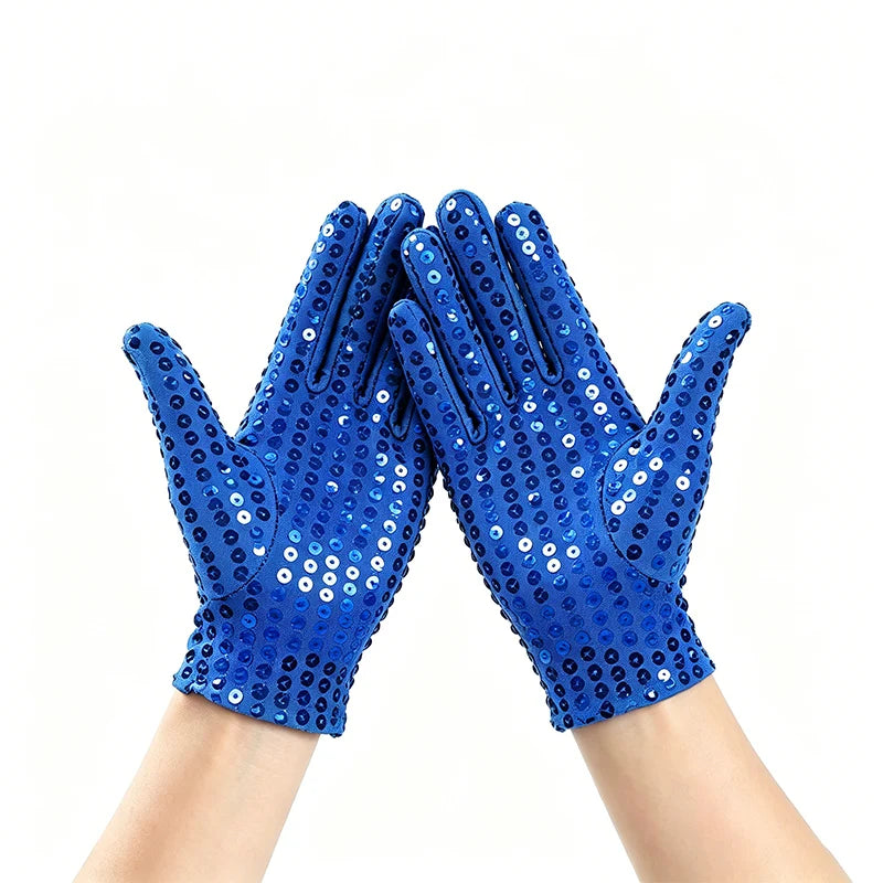 Sequin Dance Gloves | Stage Sparkle