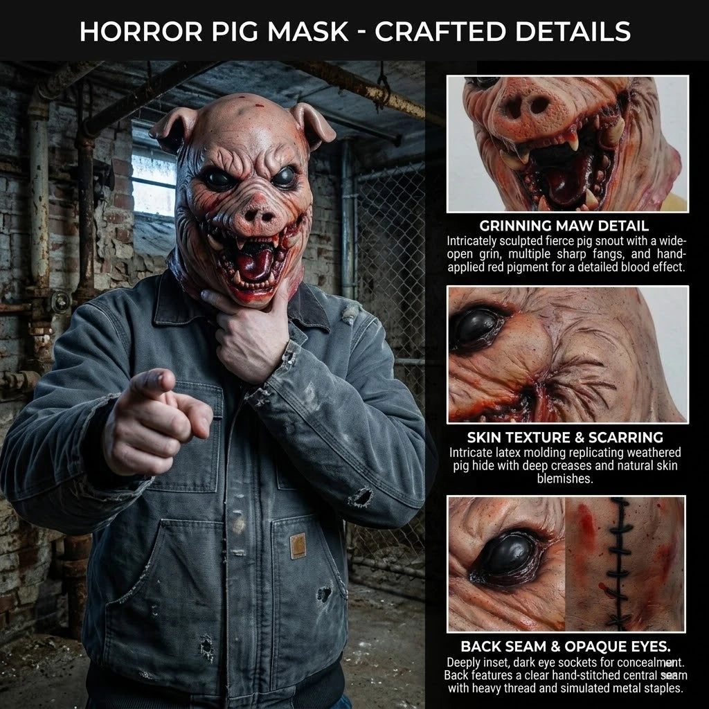 Zombie Pig Mask | Horror Creature