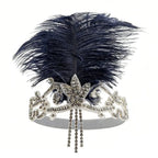 Flapper Headpiece | Rhinestones & Feathers