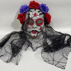 Gothic Bride Skull Mask | Veil & Roses