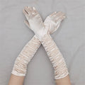 Long Satin Opera Gloves - Dance & Performance Stretch Gloves