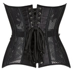 Mesh Underbust Corset | 16-Bone | Hollow Out | Plus Size