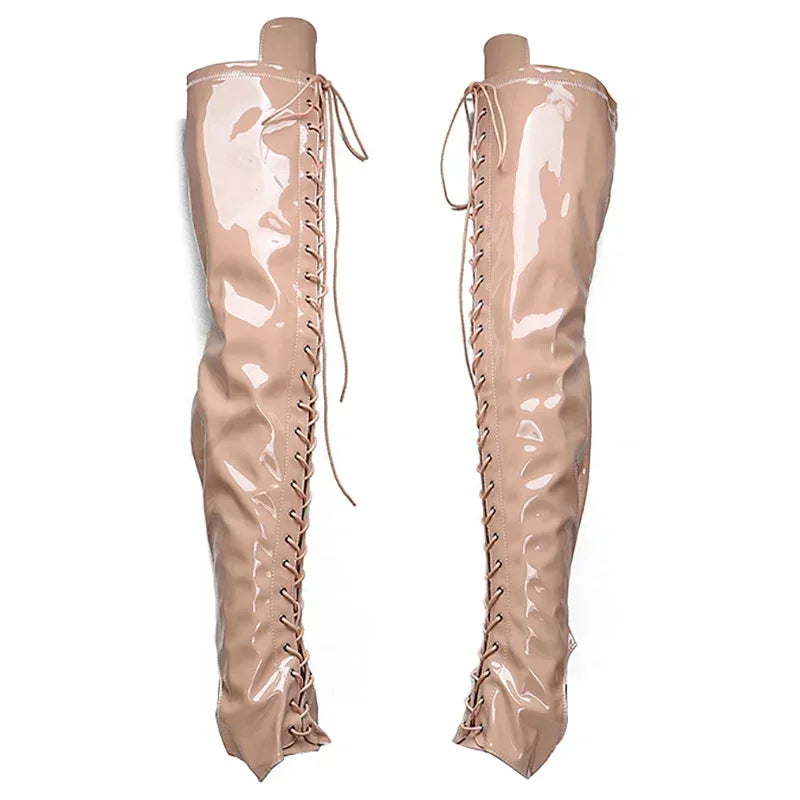 8-Inch Clear Platform Shoe Protectors - Boot Covers for Heels