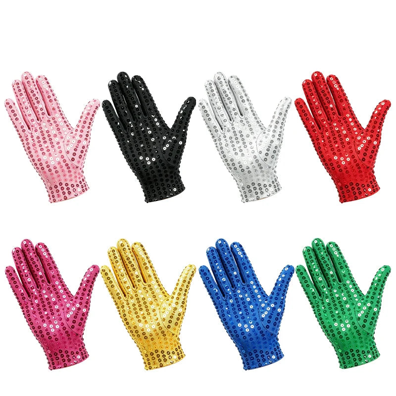 Sequin Dance Gloves | Stage Sparkle