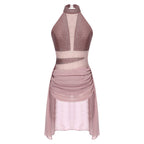 Lyrical Dance Dress | Rhinestones & Draping