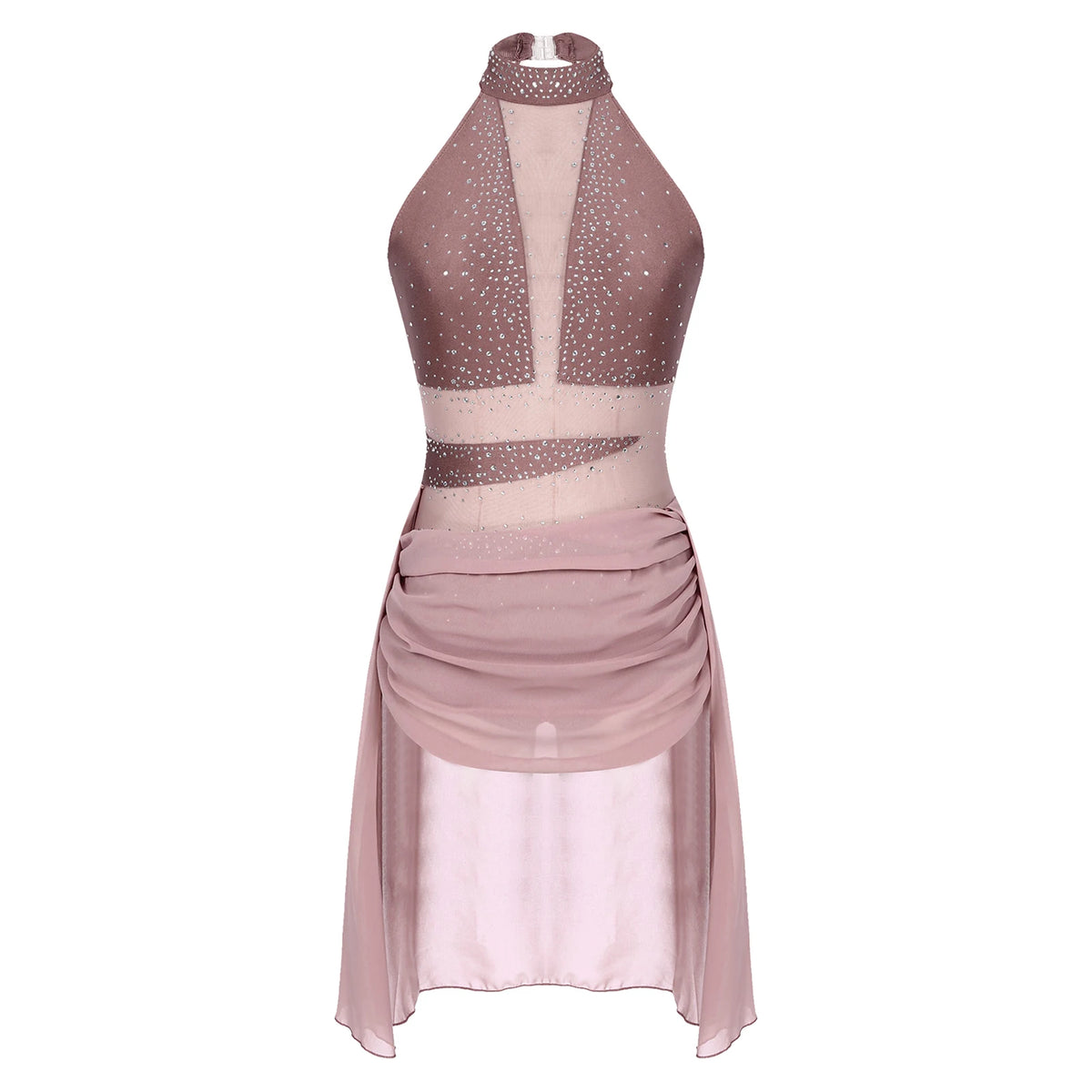 Lyrical Dance Dress | Rhinestones & Draping
