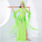 Saidi Baladi Dress | Floral Lace 4-Piece Set