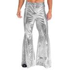 Men's Metallic Flared Disco Pants | Bell Bottom | Sequin