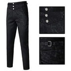 Steampunk Jacquard Slim Trousers | Gothic | Men