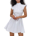 Holographic Pleated Dress | Turtleneck | 9 Colors