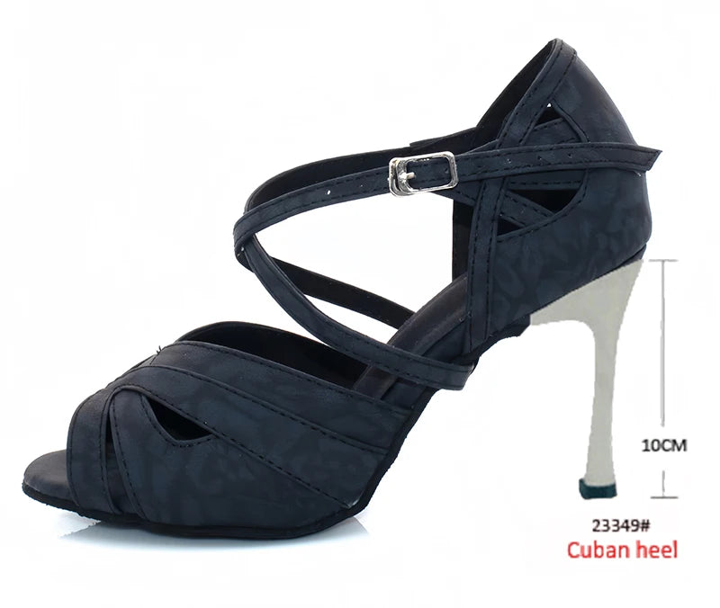 Latin Ballroom Dance Heels | Cuban Heel | Multi-Color