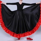 Girls Flamenco Ruffle Skirt | Red & Black | Ages 3-10