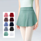 Curved Ballet Wrap Skirt | Side Split | Women | S–XXL